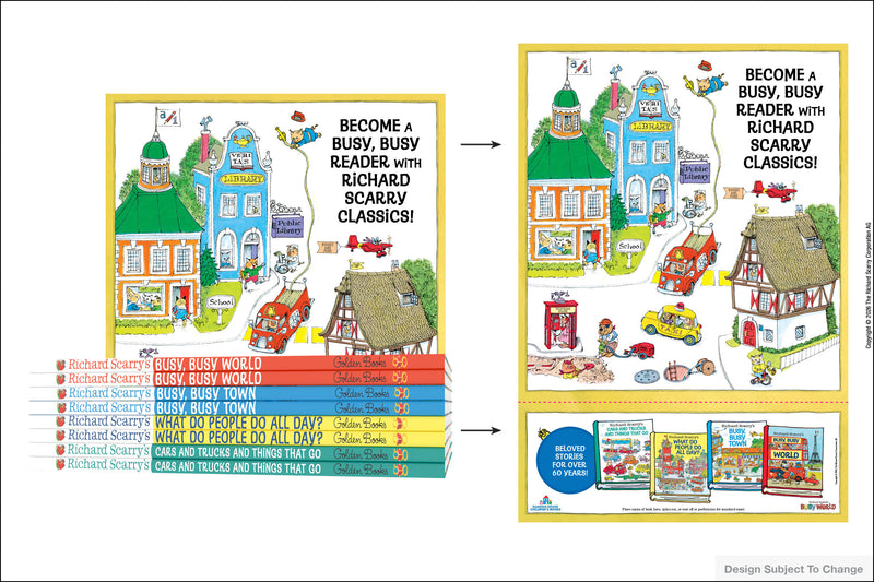 Richard Scarrys Best Books of Busytown 8-Copy Pre Pack with L Card