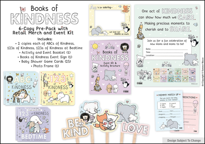 Books of Kindness 6-Copy Pre-Pack with Retail Merch and Event Kit Spring 2026