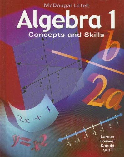 Algebra 1: Concepts and Skills [Hardcover] MCDOUGAL LITTEL