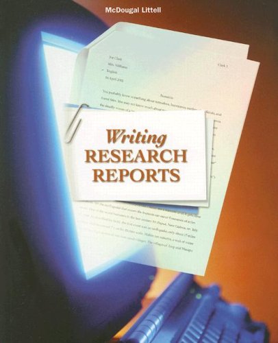 Language Network: Writing Research Reports Grades 6-8 [Paperback] MCDOUGAL LITTEL