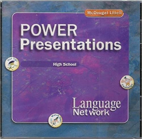 Language Network: Power Presentations CD-ROM Grades 9-12 [Hardcover] MCDOUGAL LITTEL
