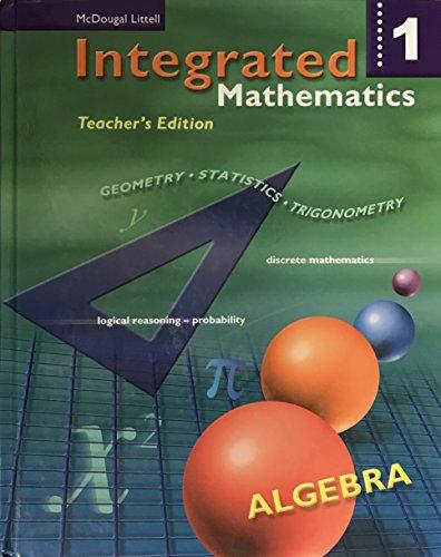 McDougal Littell Integrated Math: Teacher Edition Book 1 2002 [Hardcover] Rheta Rubenstein