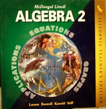 Algebra 2 (CA) (TE) [Hardcover] Ron Larson