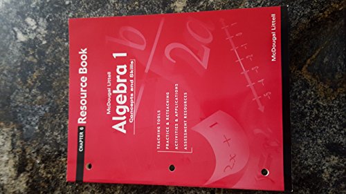 Algebra 1: Concepts and Skills: Resource Book Chapter 6 [Paperback]