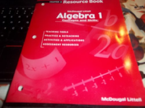 Algebra 1: Concepts and Skills: Resource Book Chapter 8 [Paperback]