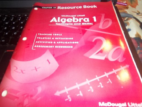 Algebra 1: Concepts and Skills: Resource Book Chapter 10 [Paperback]