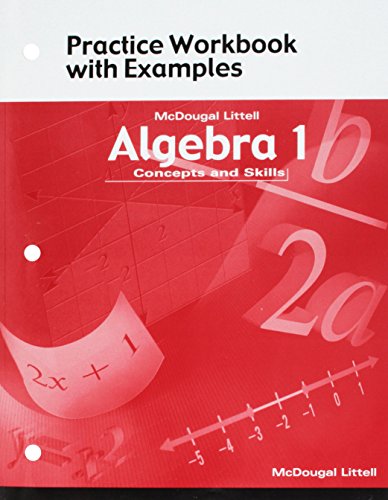 McDougal Littell Algebra 1: Concepts and Skills- Practice Workbook with Examples [Paperback] MCDOUGAL LITTEL