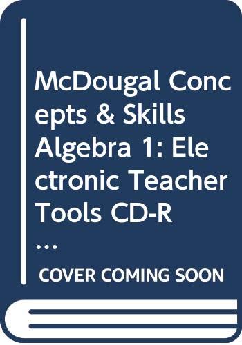 Algebra 1: Concepts & Skills: Electronic Teacher Tools CD-ROM [Hardcover] McDougal Littell