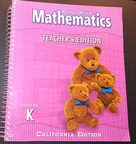 Mathematics Teacher Edition Level K California Edition [Paperback] Carole Greenes