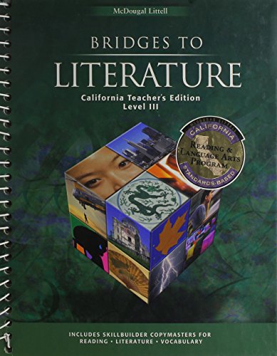 Bridges to Literature: California Edition Level 3 [Hardcover] unknown author