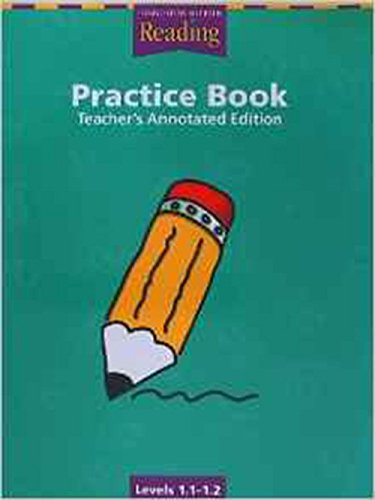 Houghton Mifflin Reading: Practice Book, Teacher's Annotated Edition, Levels 1.1-1.2 (Houghton Mifflin Reading: The Nation's Choice) [Paperback] Houghton Mifflin