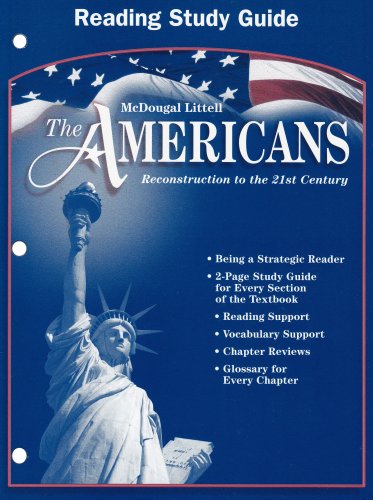 The Americans: Reconstruction to the 21st Century (Reading Study Guide) [Paperback] McDougal Littell