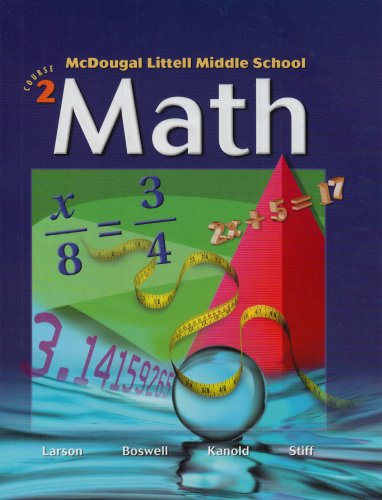 McDougal Littell Middle School Math, Course 2 [Hardcover] Ron Larson