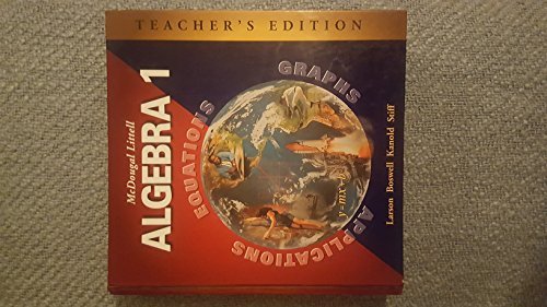 McDougal Littell Algebra 1: Applications, Equations, Graphs, Teacher's Edition [Hardcover]