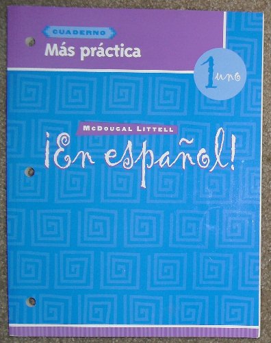 En Espanol: Level 1 Mas Practica Cuaderno (Spanish Edition)