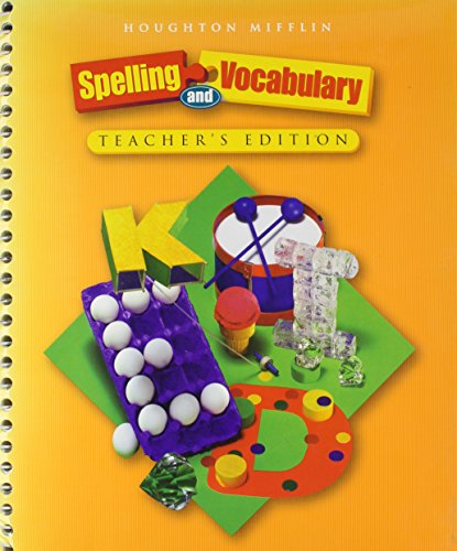 Spelling and Vocabulary [Paperback] Houghton Mifflin College Div
