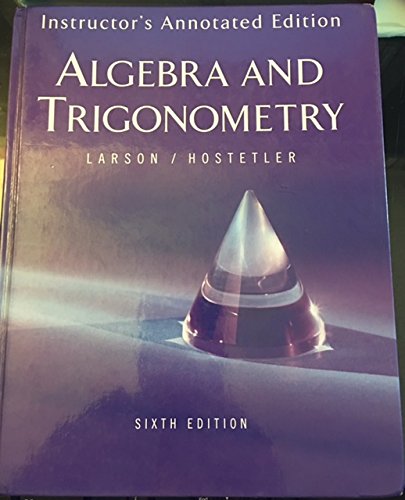 Houghton Mifflin Algebra and Trigonometry Teacher Edition [Paperback] McDougal-Littell