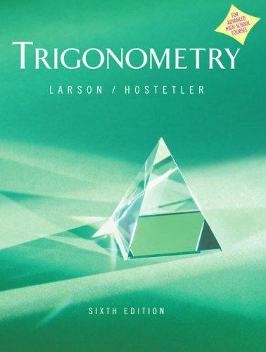 Trigonometry [Hardcover] Larson, Ron