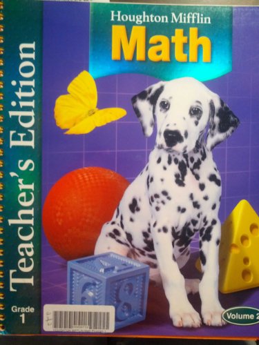 Houghton Mifflin Math: Grade 1, Teacher's Edition, Volume 2 [Spiral-bound] Houghton Mifflin