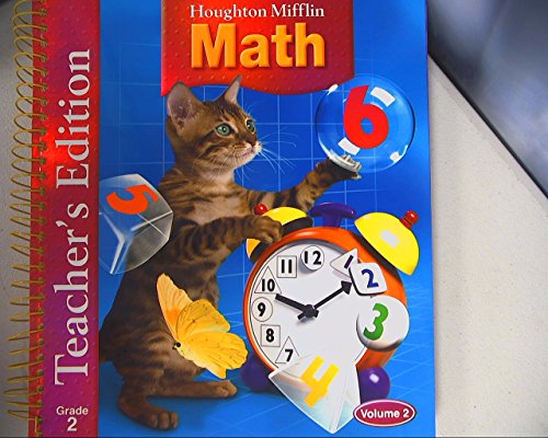 Houghton Mifflin Math: Grade 2, Teacher's Edition, Volume 2 [Spiral-bound] Houghton Mifflin