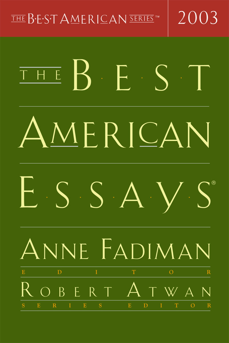 The Best American Essays 2003