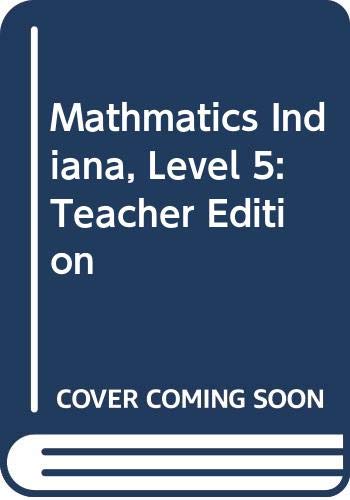 Houghton Mifflin Mathmatics Indiana: Teacher's Edition Level 5 Volume 2 2005 [Spiral-bound] HOUGHTON MIFFLIN
