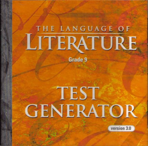 Language of Literature Test Generator Grade 9 (Vol3) [Textbook Binding] McDougal Littell