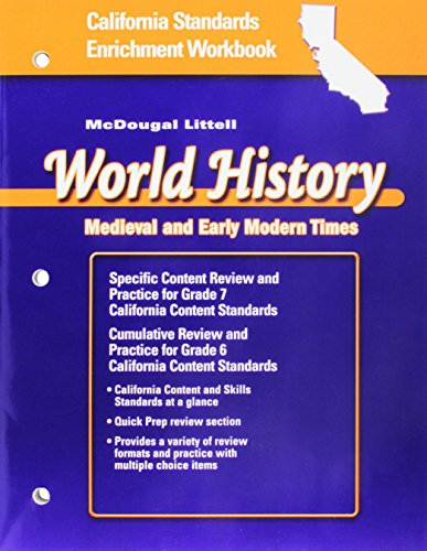 McDougal Littell World History: Standards Enrichment Workbook Grade 7 Medieval and Early Modern Times [Paperback] MCDOUGAL LITTEL