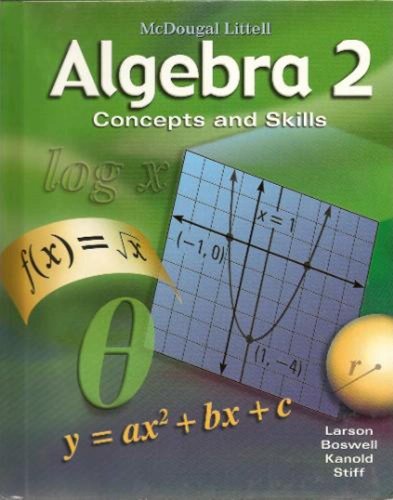 Algebra 2: Concepts and Skills: Student Edition 2008 [Hardcover] MCDOUGAL LITTEL