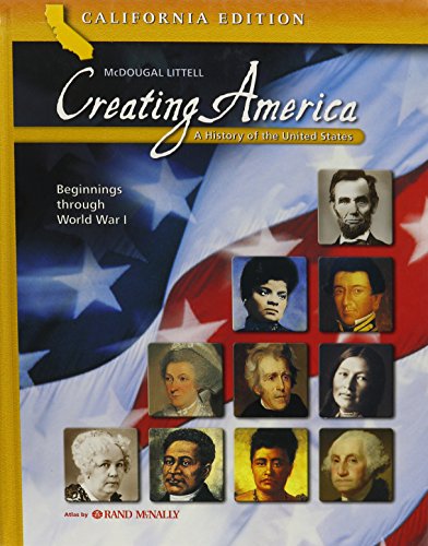 Creating America - California Edition: A History of the United States [Hardcover] MCDOUGAL LITTEL