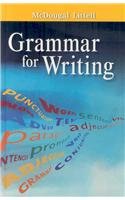 Grammar for Writing Grade 6 McDougal Littel