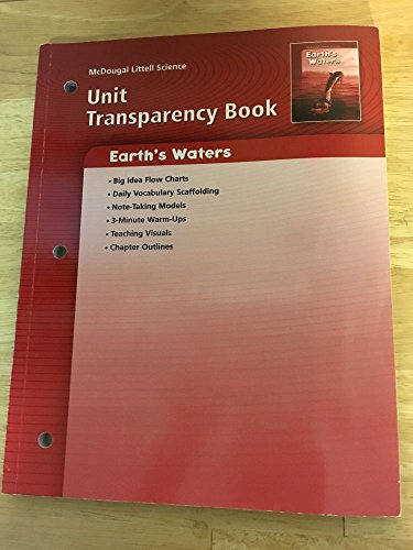 Science Earth's Waters Unit Transparency Book Grades 6-8 Mcdougal Littel