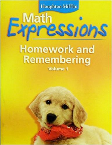 Math Expressions Hmewk&Rembr Consm Lk V1