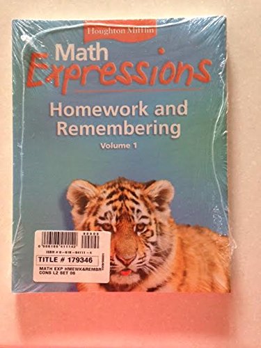 Math Expressions Homework and Remembering (2 volumes) Grade 2