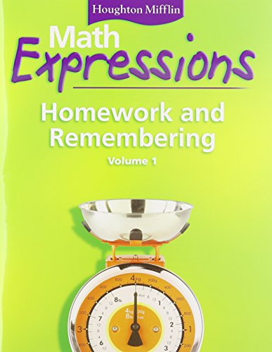 Math Expressions Homework and Remembering (2 volumes) Grade 3