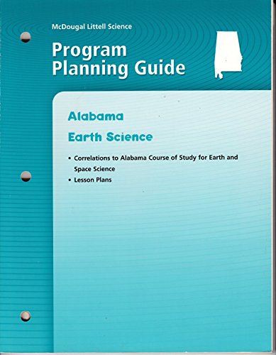 Science Alabama Earth Science Program Planning Guide Grade 6 Mcdougal Littel