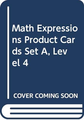 Houghton Mifflin Math Expressions Product Cards, Set A Level 3/4