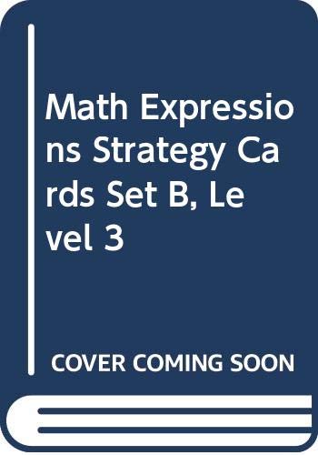 Math Expressions Strategy Cards, Set B Level 3