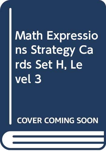 Math Expressions Strategy Cards, Set H Level 3