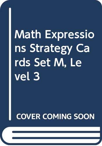 Math Expressions Strategy Cards, Set M Level 3