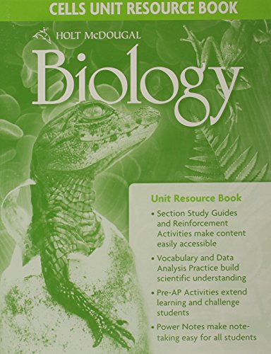 Holt McDougal Biology: Unit Resource Book Cells [Paperback] MCDOUGAL LITTEL