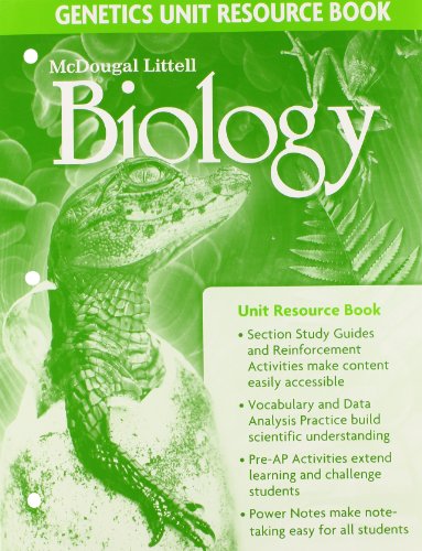 Holt McDougal Biology: Unit Resource Book Genetics [Textbook Binding] MCDOUGAL LITTEL