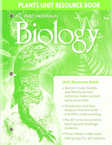 Holt McDougal Biology: Unit Resource Book Plants [Textbook Binding] MCDOUGAL LITTEL