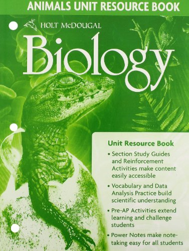 Holt McDougal Biology: Unit Resource Book Animals [Paperback] MCDOUGAL LITTEL