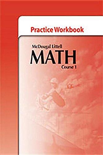 McDougal Littell Math Course 1: Practice Workbook [Paperback] MCDOUGAL LITTEL