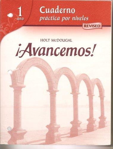 McDougal Littell Ã­Avancemos! Cuaderno: Practica por niveles Workbook Teacher'sEdition Level 1