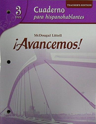 Cuaderno para hispanohablantes Workbook (Avancemos!, Level 3) (Spanish Edition) [Paperback] Gahala, Carlin