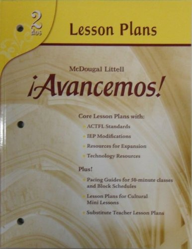 Â¡Avancemos! Lesson Plans Level 2