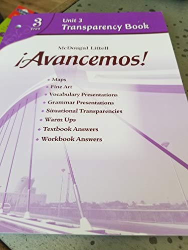 Avancemos! Level 3 (Avancemos!, Level 3 - Unit 2 - Transparency Book) [Paperback] McDougal Littell