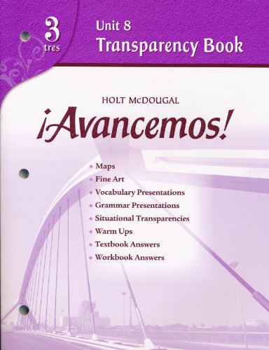 Unit 8 Transparency Book (Avancemos! 3) [Transparency]